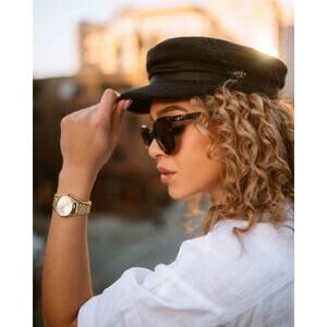 Vincero Demi Havana Pearl Cat Eye Sunglasses Polarized UV Protection